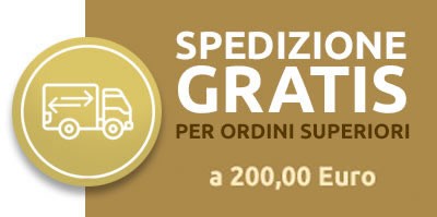 Spedizione Gratuita per ordini superiori a 200 euro